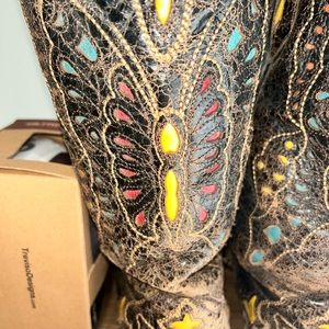 Women’s Cowgirl Boots Corral Vintage Butterfly Inlet Size 12